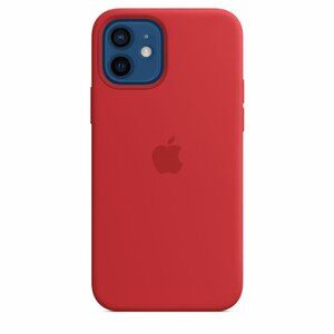 Genuine Apple iPhone 12 Mini Silicone Case with MagSafe RED